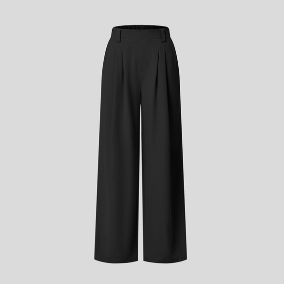 Halara Flex™ High Waisted Wide Leg Waffle Work Pants - size large - Picture 9 of 10